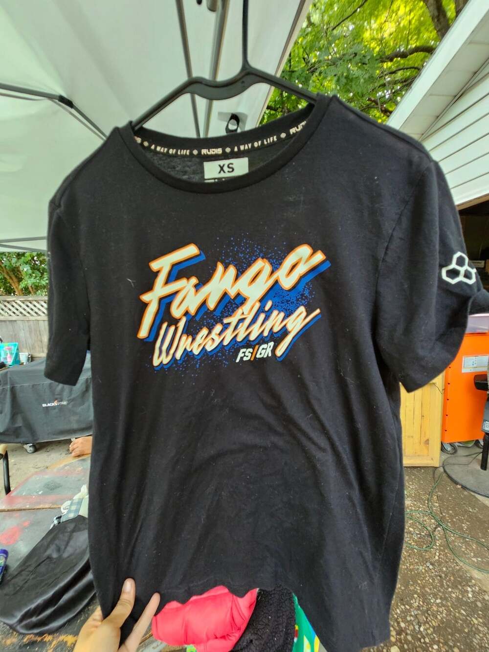 RUDIS Fargo Wrestling FS/GR Short Sleeve T-Shirt Black XS